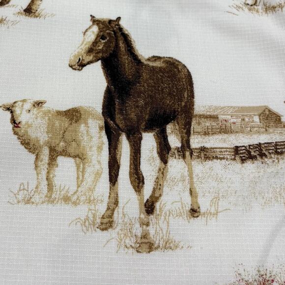 Natural Reflections Size L Short Sleeve Top Baby Farm Animals Western Cowgirl - Picture 16 of 16